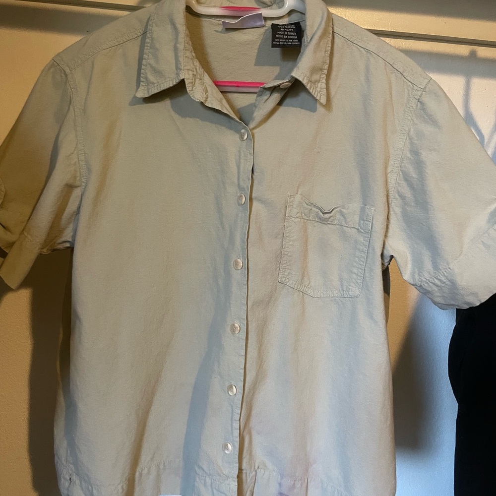 Elegant Cream Button Down Shirt